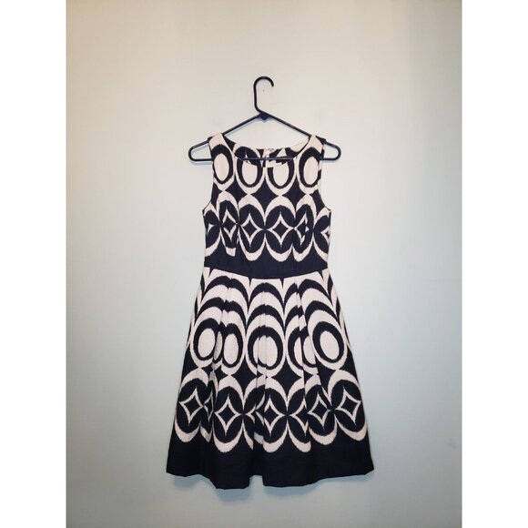 The Limited Dresses & Skirts - The Limited Womens 2 Mini Party Dress Sleeveless Blue Pleated Geo Fit and Flare